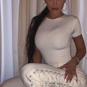 I AM GIA HOLLY PANT WHITE